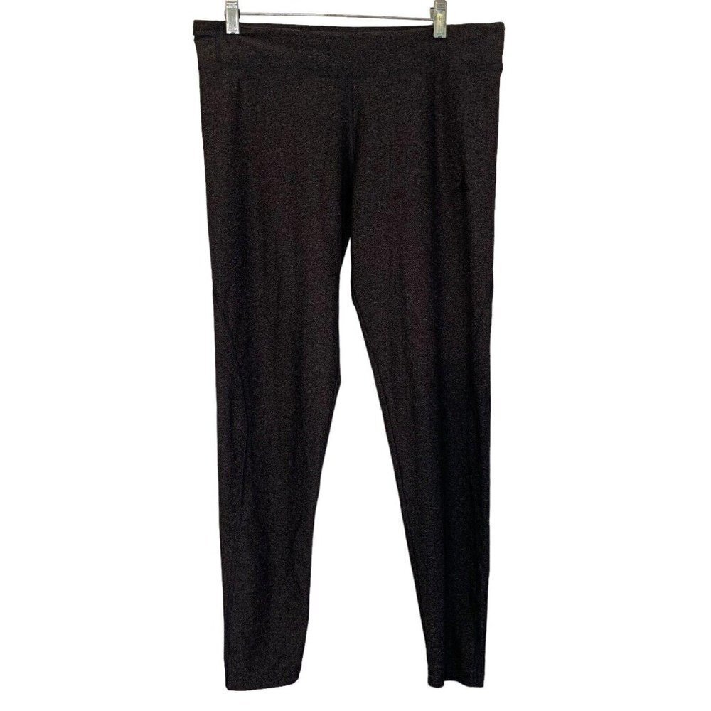 Adidas Climalite Women's Size Large Polyester Spandex Yoga Pants Charcoal Gray
